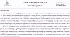Desktop Screenshot of evagriusponticus.net