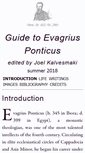 Mobile Screenshot of evagriusponticus.net