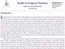 Tablet Screenshot of evagriusponticus.net